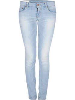 Lyseblå tætsiddende jeans