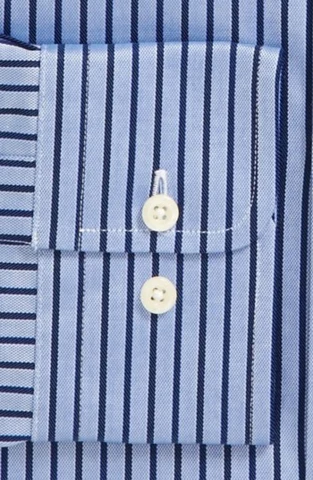 Stribet bomuldsskjorte